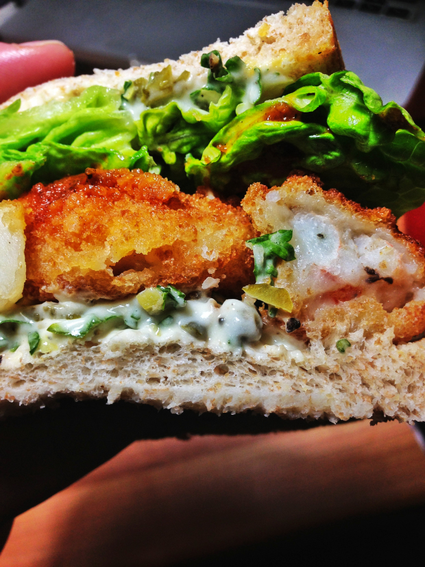 like a posh fish finger sandwich but better